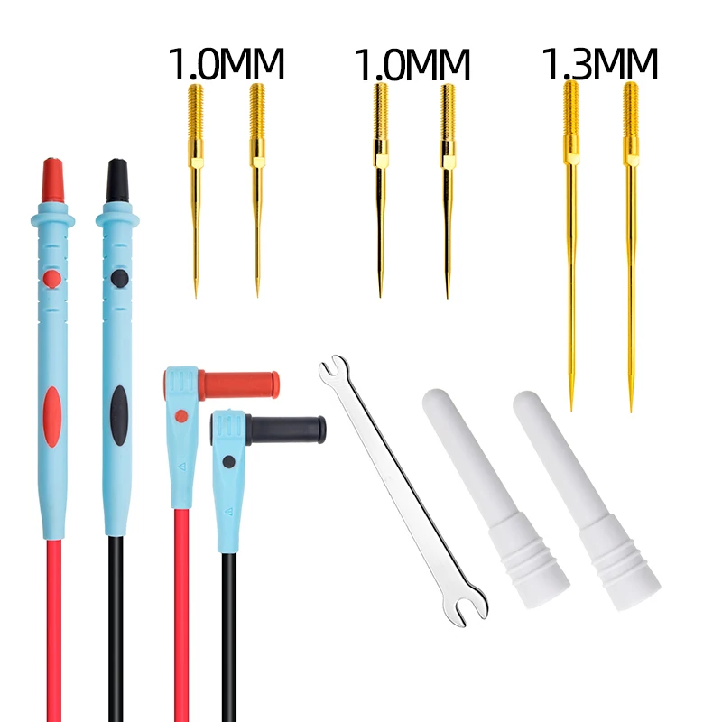 Silicone 20A Multimeter Leads Kit Replaceable Needle Pin cable feeler 1000V 0.7 Meters Length