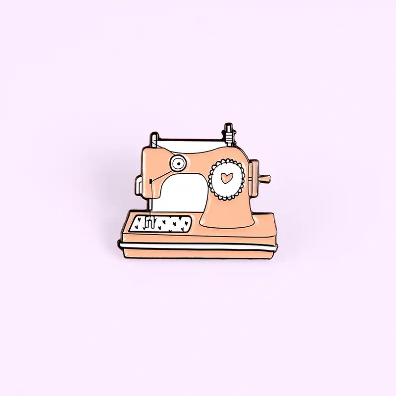 Cartoon Orange Sewing Machine Enamel Pins Cute Heart Dressmaker Daily Supplies Brooches Lapel Pins For Diy Hand Made Enthusiasts Aliexpress