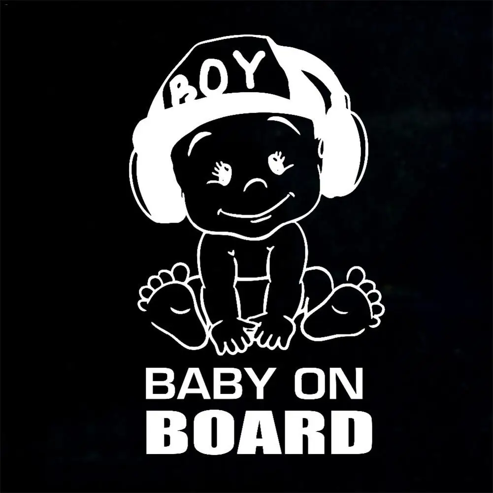 Baby on Board Baby in Car Waterproof Self Adhesive Sticker.