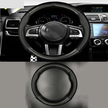 

1pcs For Subaru Forester Legacy Impreza Exiga XV 38cm Performance Carbon Fiber style Non-Slip Luxury Car Steering Wheel Cover