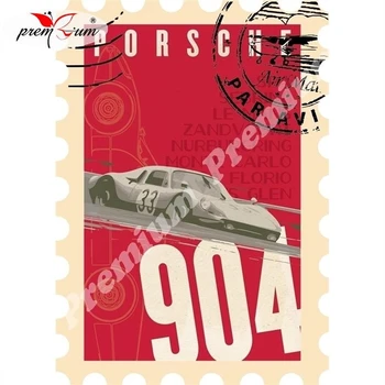 

Fridge magnet souvenir Porsche Репринт винтажного постера