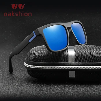 

oakshion Classic Polarized Sunglasses Men Square Frame Sports Driving Sun Glasses Vintage Male UV400 Shades Eyewear Gafas De Sol