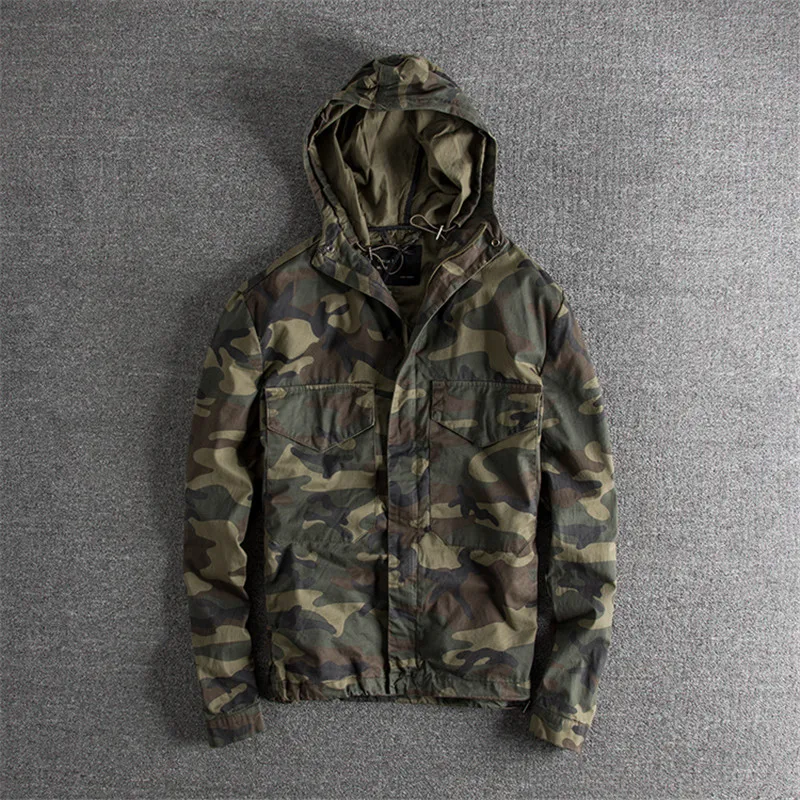 Camo KIMSERE весна осень мужские карго куртки Военный стиль камуфляж тактическая куртка Верхняя одежда с капюшоном Высокое качество топы - Цвет: Camo
