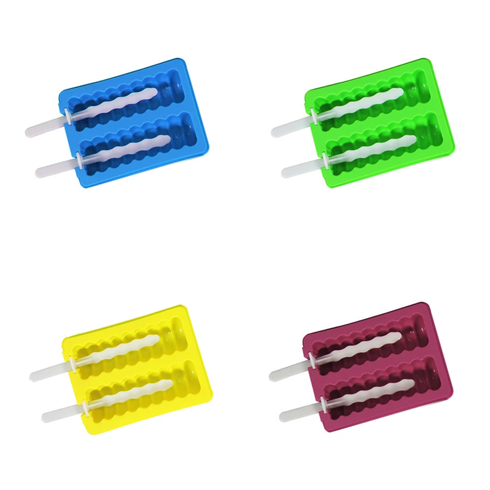 Силиконовый самодельный лед формы для крема с крышками кубиками Popsicle домашние