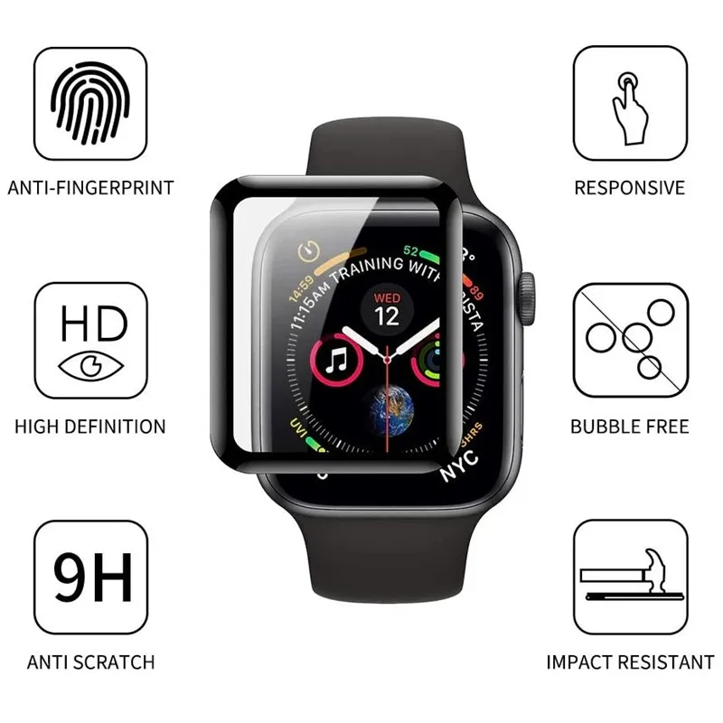 Ceramics Film for Apple Watch 7 6 SE 5 4 3 Screen Protectors 40MM 41MM 42MM 44MM 45MM on Iwatch 4/5/6/SE/7 Series 38mm protector