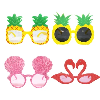 

4pcs Party Eyeglasses Mermaid Pineapple Party Costume Eyeglasses Eyewear for Decoration Party Kids A35