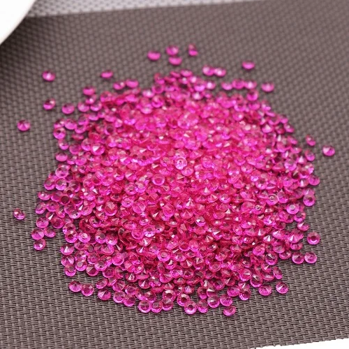 Rose Red Хит 1000 шт 4,2 мм Акриловые Алмазные хрустальные блестящие прозрачные конфетти для свадебной вечеринки Конфетти украшения стола разлетающиеся бусины - Цвет: Rose Red