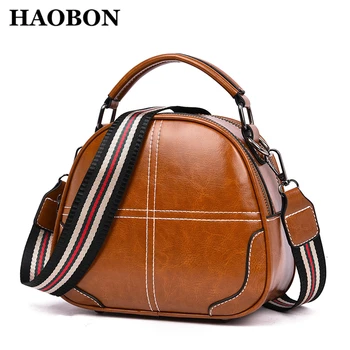 

HAOBON Women's Handbag Shoulder Bag Crossbody PU Leather Single Strap Handle Slot Pocket Zipper Solid Color Luxury High Quality