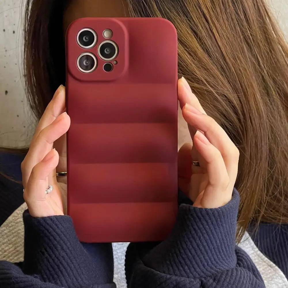 Матовый чехол-пуховик для телефона Iphone 11 12 13 Pro Max XR X XS защитный чехол | Мобильные