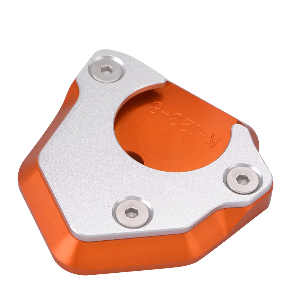 Для KTM Duke 390 125 250 Duke390 Запчасти Kickstand боковая стойка накладка пластина станок с ЧПУ для ног увеличитель боковой стойки удлинитель - Цвет: Orange