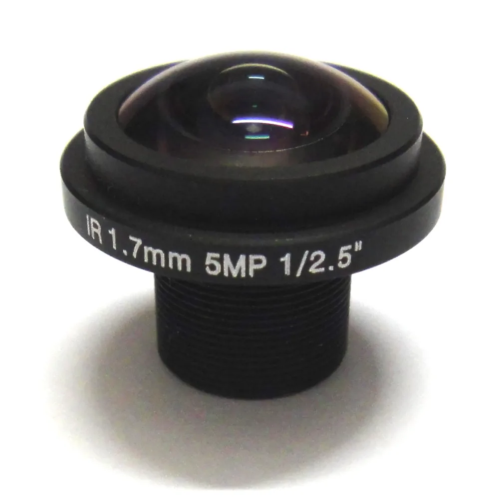 X2pcs HD панорама 5 Мп 1 7 мм 1/3 "панорамный объектив видеонаблюдения рыбий глаз F2.0