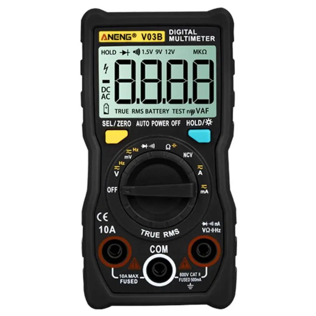 

An-V03B High-Precision Intelligent Gear Recognition Multimeter Electrician Maintenance Instrument Universal Table