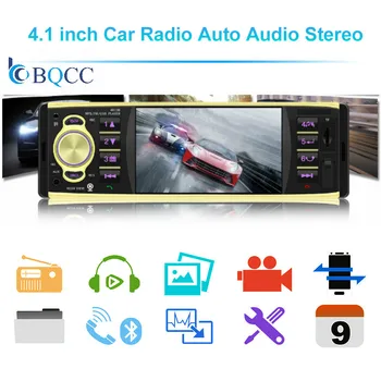 

Autoradio 1 Din Car Radio 4" TFT Screen Audio Stereo USB FM RDS Bluetooth Rearview Camera Mirror Link 4019b oto teypleri