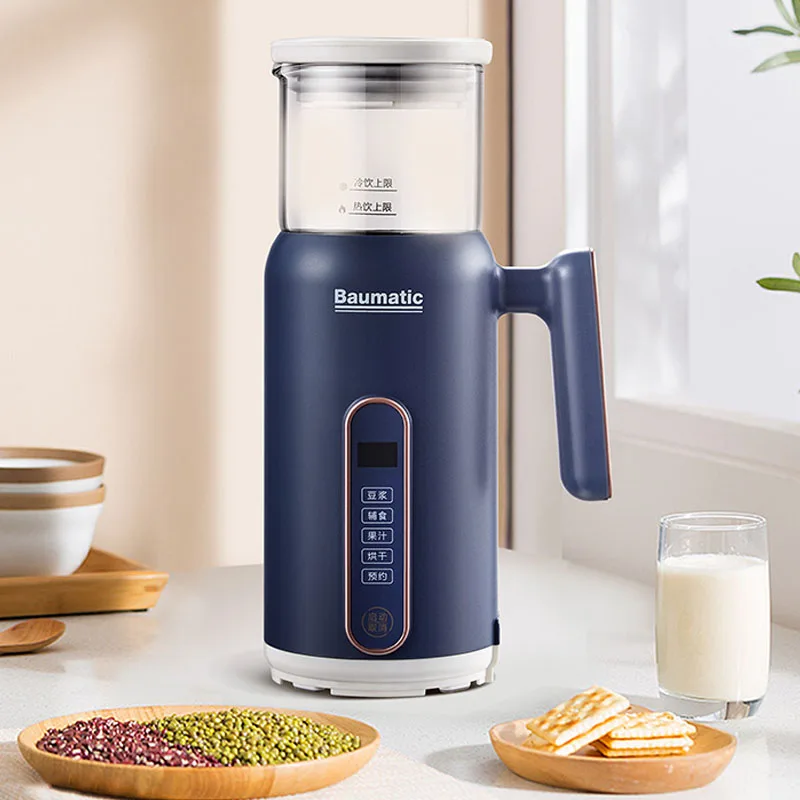 220V Soymilk Maker Machine Electric Juicer Blender Filter-free Auto Heating SoyBean Milk Rice Paste Maker Sojamilchhersteller