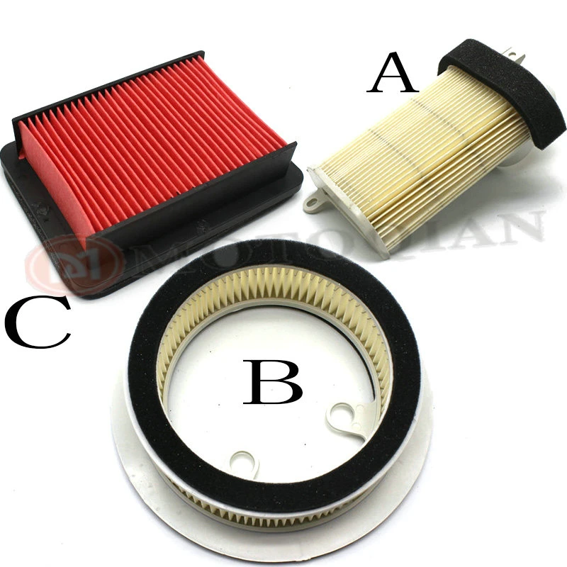 Qiilu Motorcycle High Flow Air Cleaner Intake Filter for Yamaha MT03 YZF R3 2015-2017