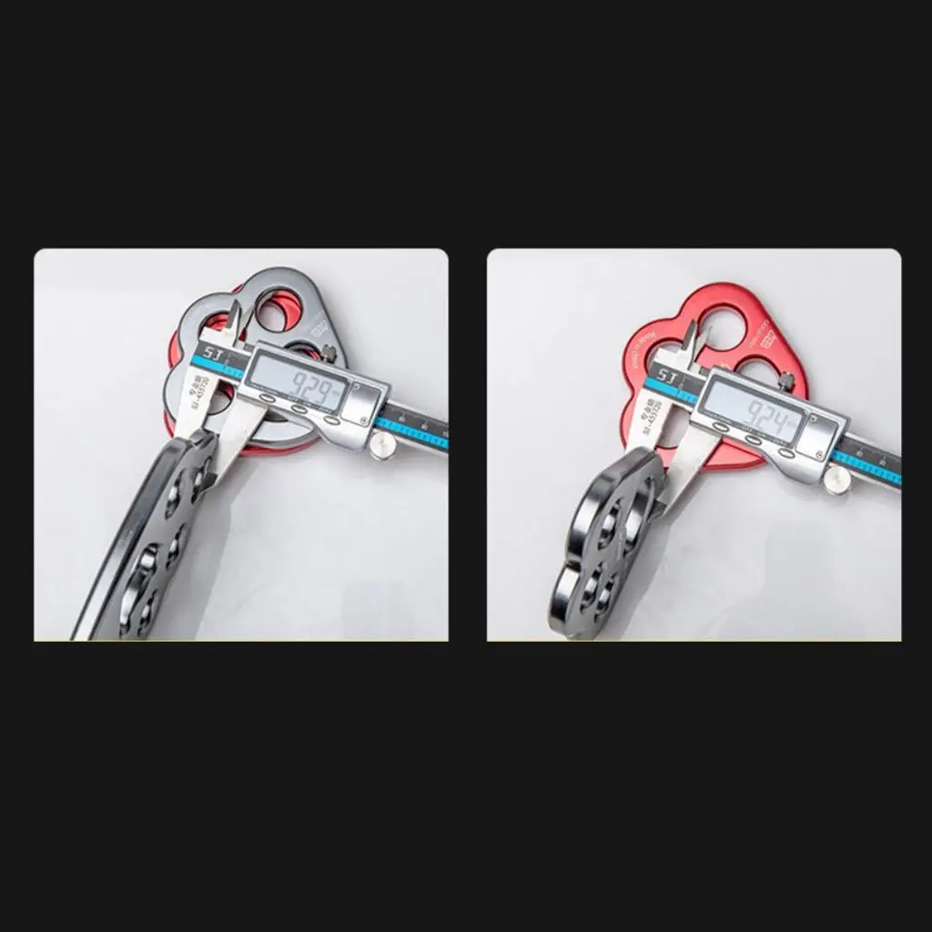 4 Holes Paw Rigging Plate Rope Separator Device Outdoor Rock Climbing Multi Anchor Point Connector Gear Equipment