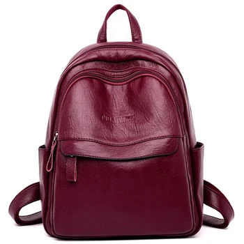 

Multifunction Women Brand Backpacks Female Shoulder Bag Teenage Girls School Bags Designer Leather Women Travel Backpack Mochila