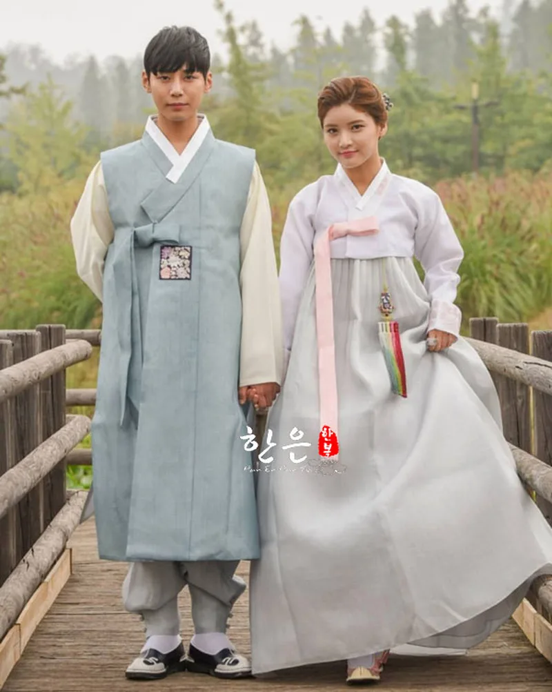 Корейская импортная ткань/свадебное платье жениха/пара ханбок/свадебное платье