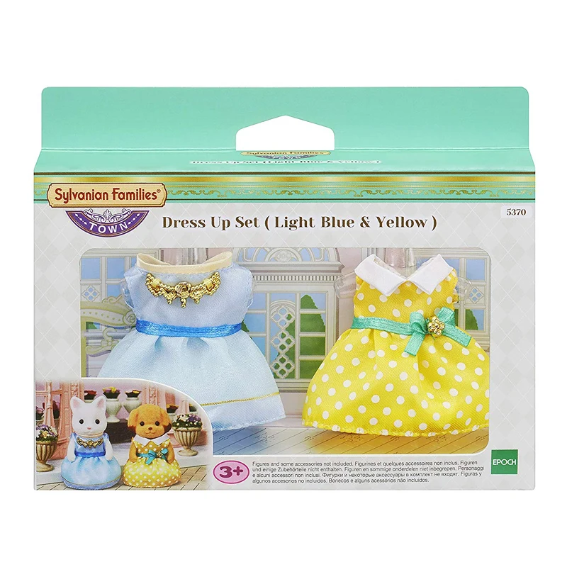 S01 серия Sylvanian Families Town набор одежды желтый и синий кукольный домик игровой набор аксессуары без фигурок 5370