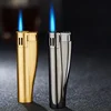 Torch Lighter Creative Portable Cigarette Lighter Metal Windproof Lighter Gas Lighter Cigar Butane Lighters Blue Flame ► Photo 2/6