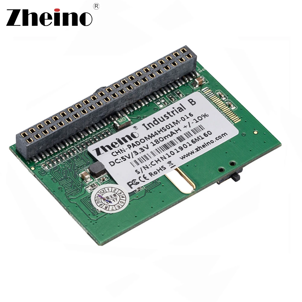 Zheino 44PIN IDE/PATA SSD DOM 8 ГБ SLC 16 32 64 Гб MLC горизонтальный + гнездовой промышленный диск на