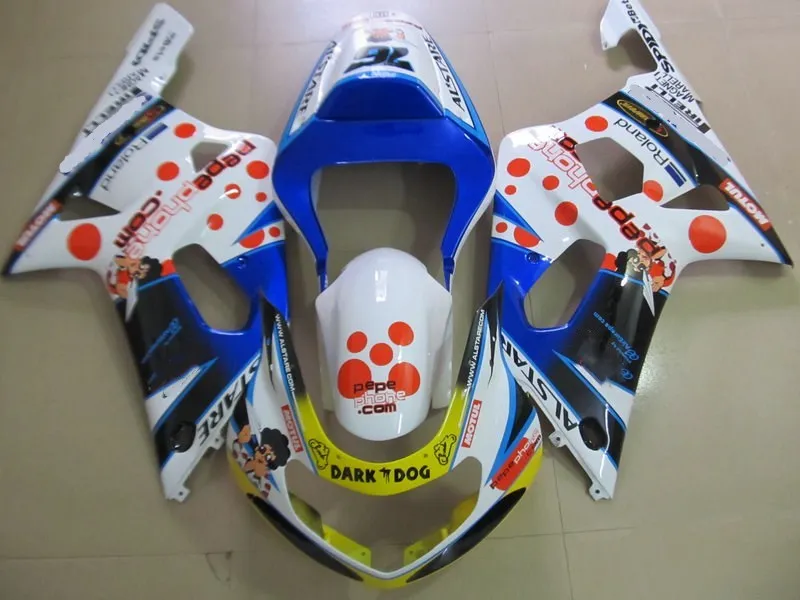 Мотоцикл инжекторный тюнинг пакет для GSXR600 750 K1 01 02 03 GSXR 600 GSXR750 2001 2002 2003 Обтекатели