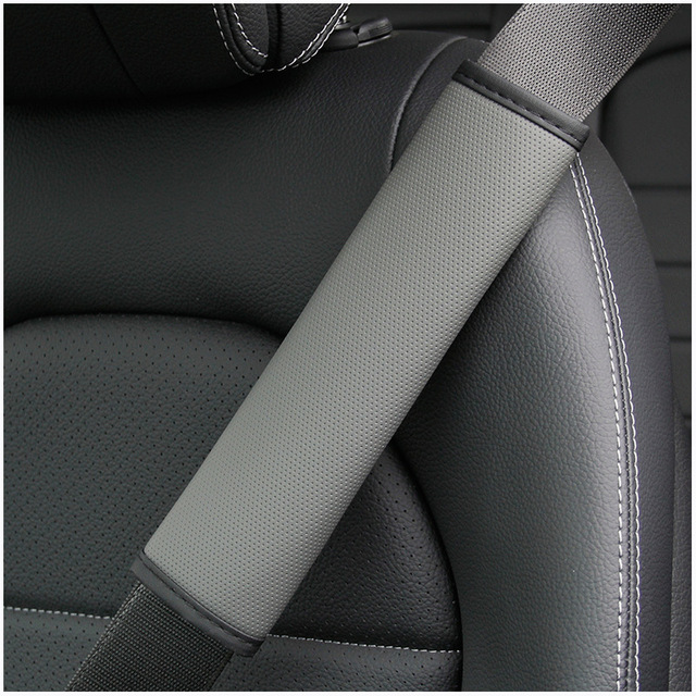 Seat Belt Cover PU Leather Breathable Universal Auto Seat Belt Covers Cushion Protector Safety Belts Shoulder Protection