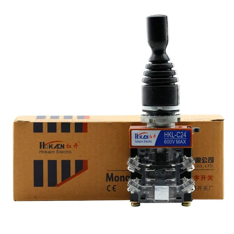 Переключатель джойстика 22 мм самосброс/самоблокировка перекрестный кулисный