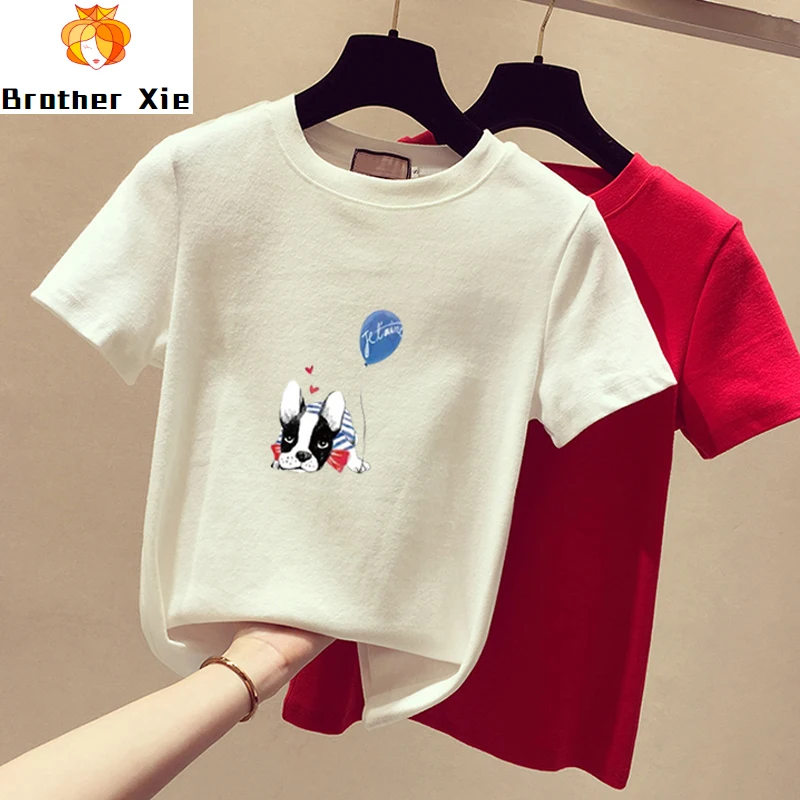 

Big Size Tshirt Women's Summer Loose Plus Size Shirt Girls Student Short Sleeve Oversize T-shirt Tees All-match Basic Tops