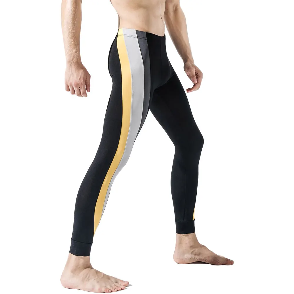 Men's Spring Autumn Compression Running Pants Elastic Fitness