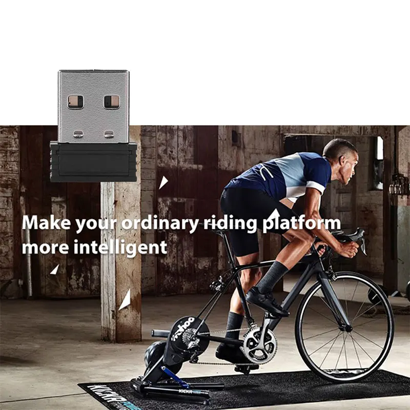 

Bicycle Receiver Bicycle USB Receiver Bicycle Ant Durable ABS Black Game Virtual Riding Electronics Speed Sensor Computer