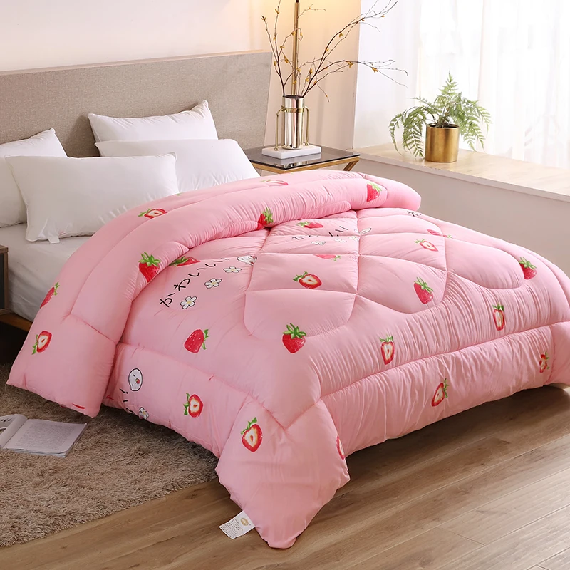 Sf Cartoon Style Washed Cotton Duvets 4 Seasons Comforter Super