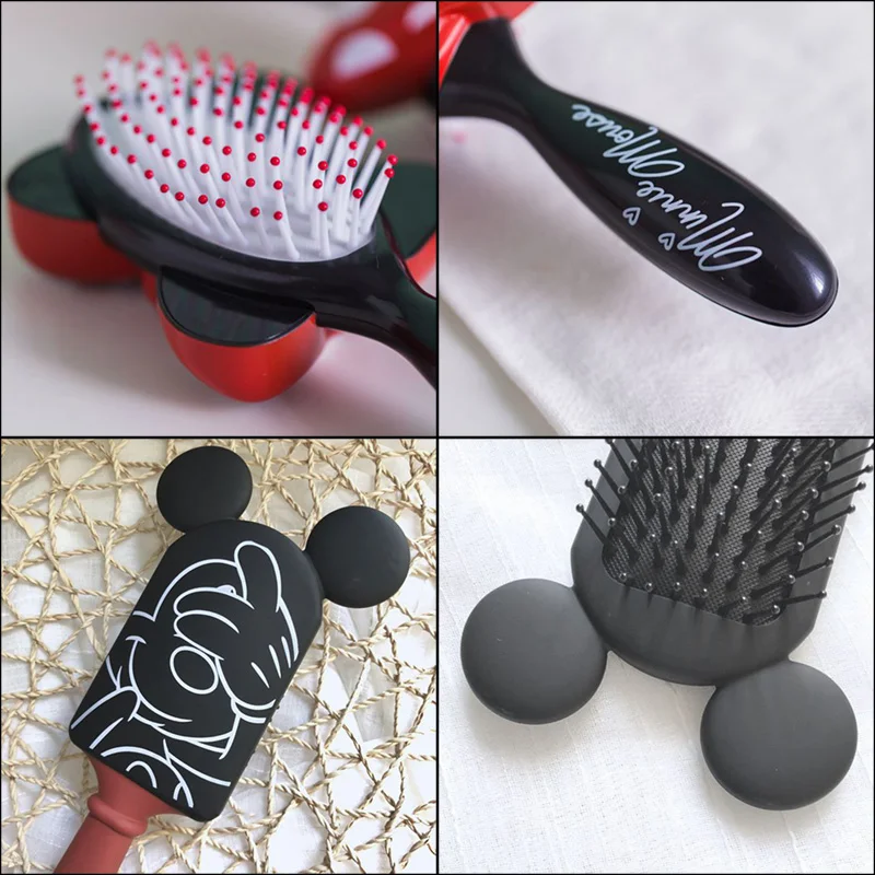 Disney Frozen Comb 3D Mickey Minnie Comb Elsa Anti-Static Air Cushion Hair Care Brushes Baby Girls Dress Up Makeups Toy Gifts