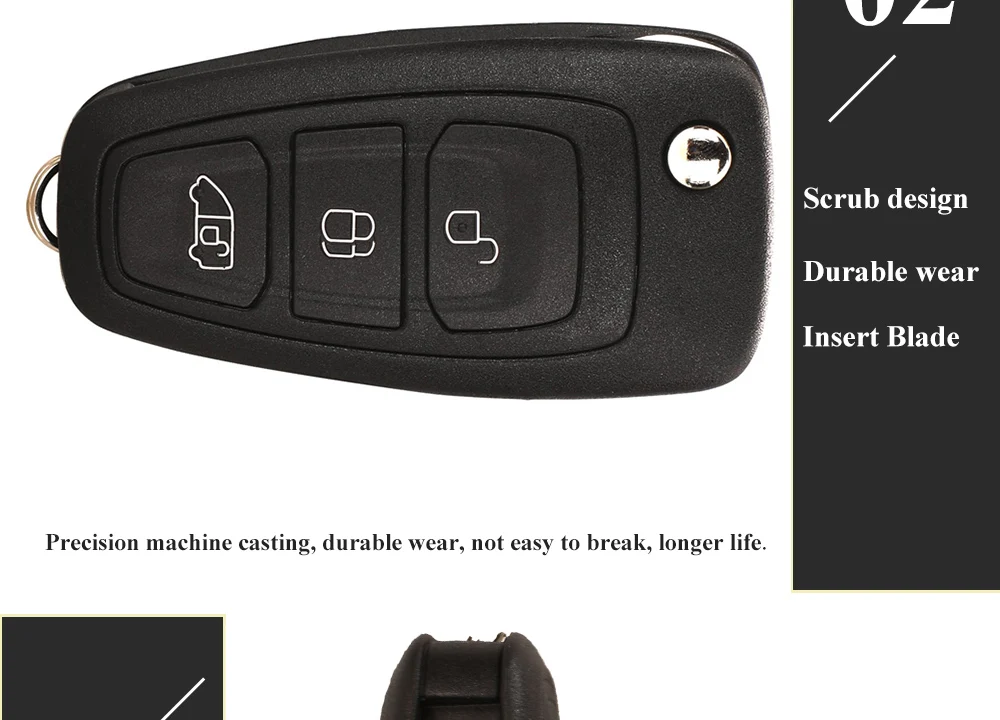 Keyforkess ricambi originali GK2T-15K601-AB /AA per Ford Transit TOURNEO 2015 433MHz ID49 PCF7945P Flip telecomando per auto - H75e24f5dac6743fcb093404a7b046f92u