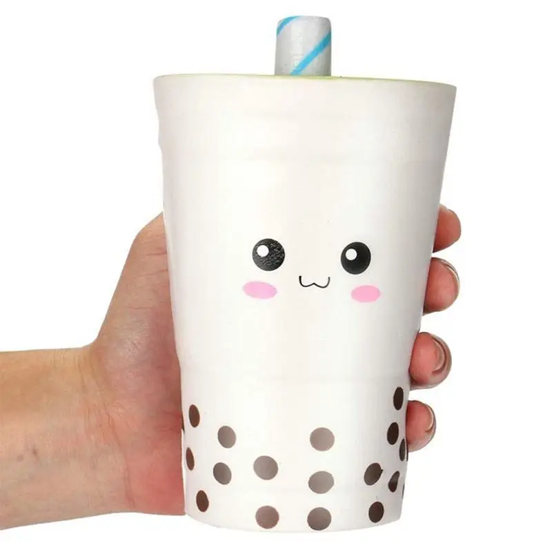 Jumbo Squishy Squishies Milk Cups Toy,Cute Milk Cups Cream Scented Squishies Slow Rising Charm Toy(Milk Cups