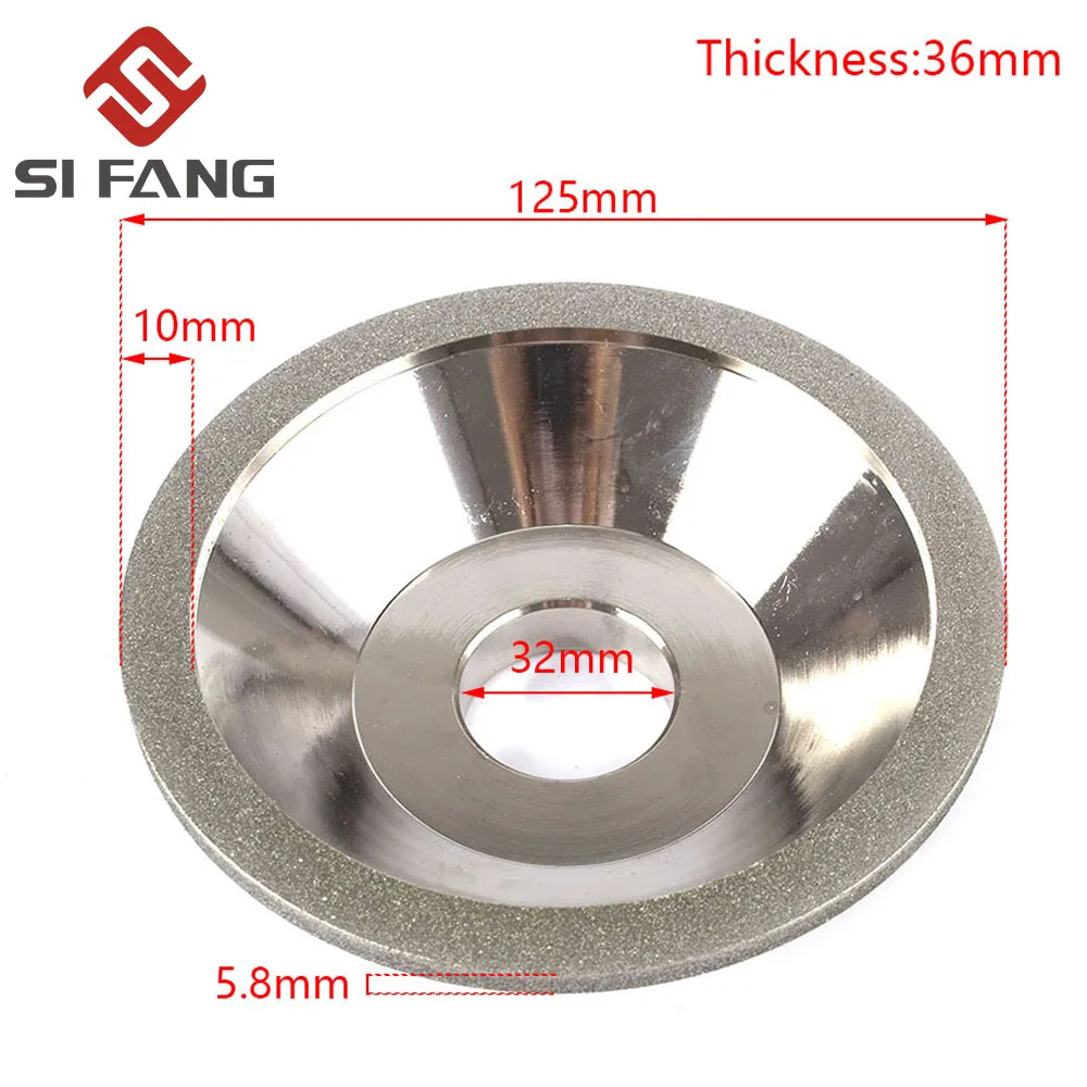 Diamond Grinding Wheel Cup electroplate Grinder Cutter Grinding Disc For Tungsten Steel Milling Cutter Tool Sharpener