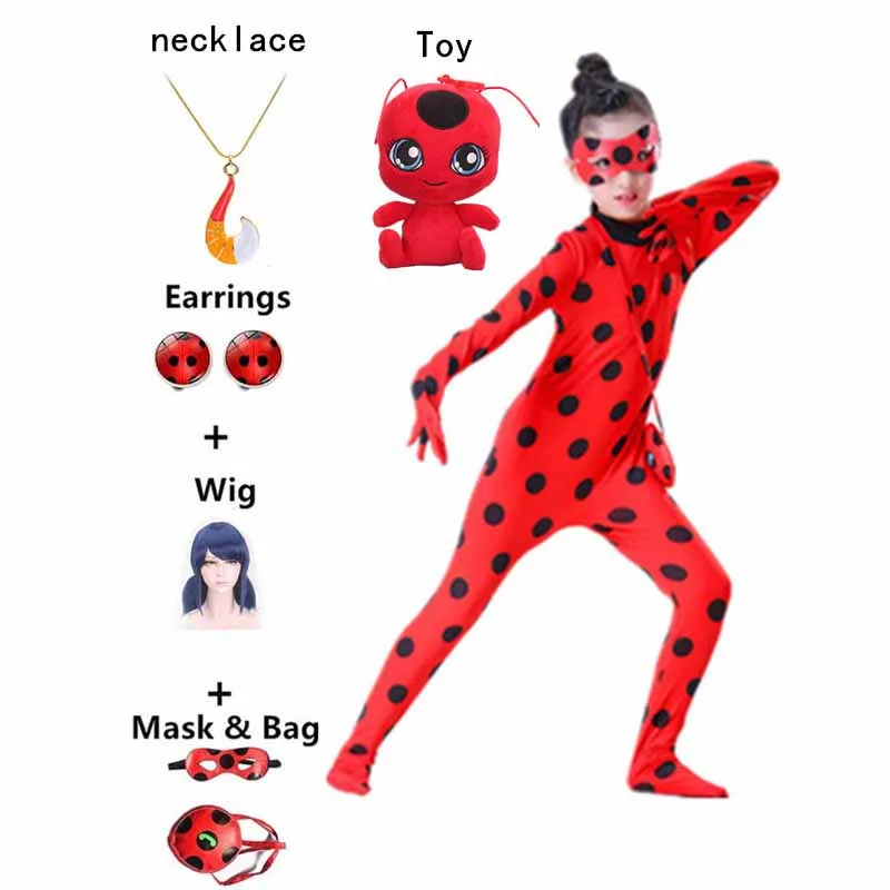 2020 Божья коровка 3 Reddy девочка косплей костюм детская одежда на Хэллоуин Черный