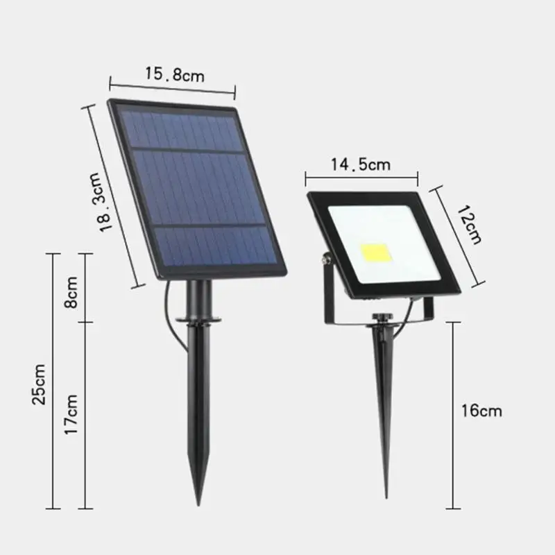 48LED Открытый водонепроницаемый Солнечный настенный светильник освещение энергосберегающие уличные дворы дорожка лампа с полюсом открытый садовый путь Декор