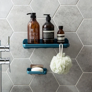 

Bathroom Corner Shelves Shampoo Soap Holder Kitchen Storage Rack Mess Shower Organizer Wall Holder Space Saver Household Items