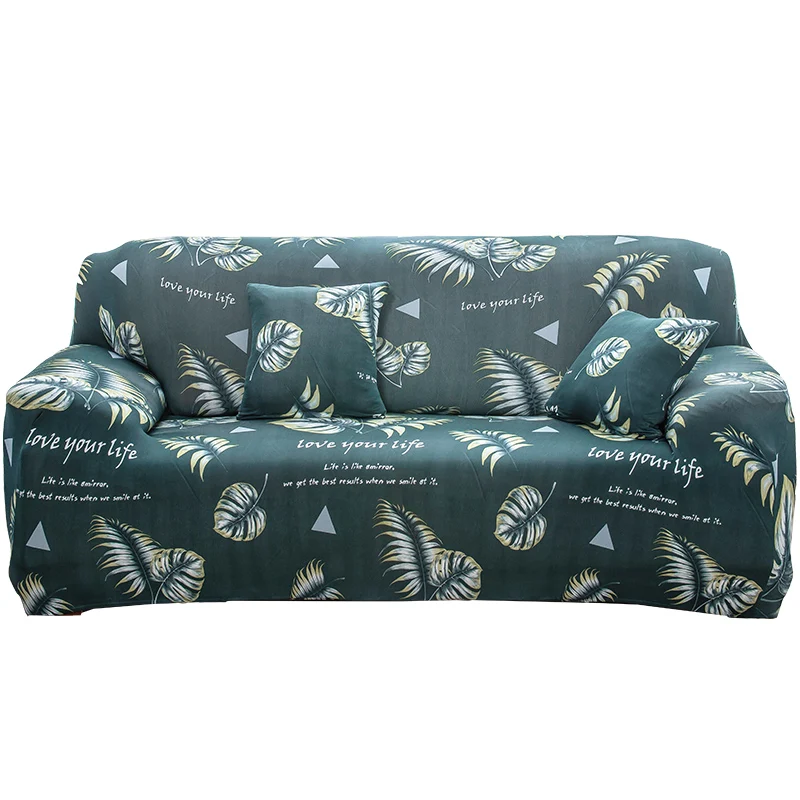 20 Flower Leaves Collection Stretch Sofa Cover for Living Room Armchair Sofa Slipcover Elastic Couch Cover Case 1 2 3 4 Seater - Цвет: 20
