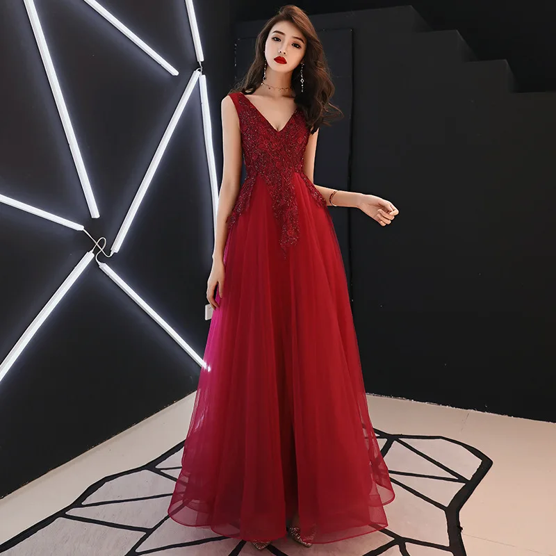 Chic Kralen Maxi Jurk Vintage Applicaties Avond Party Vrouwen Jurk Chinese Bloemen Bridal Lange Jurk Mesh Robe Longue Femme Ete Chic Kralen Maxi Jurk Vintage Applicaties Avond Party Vrouwen Jurk Chinese Bloemen Bridal Lange Jurk Mesh Robe Longue Femme Ete