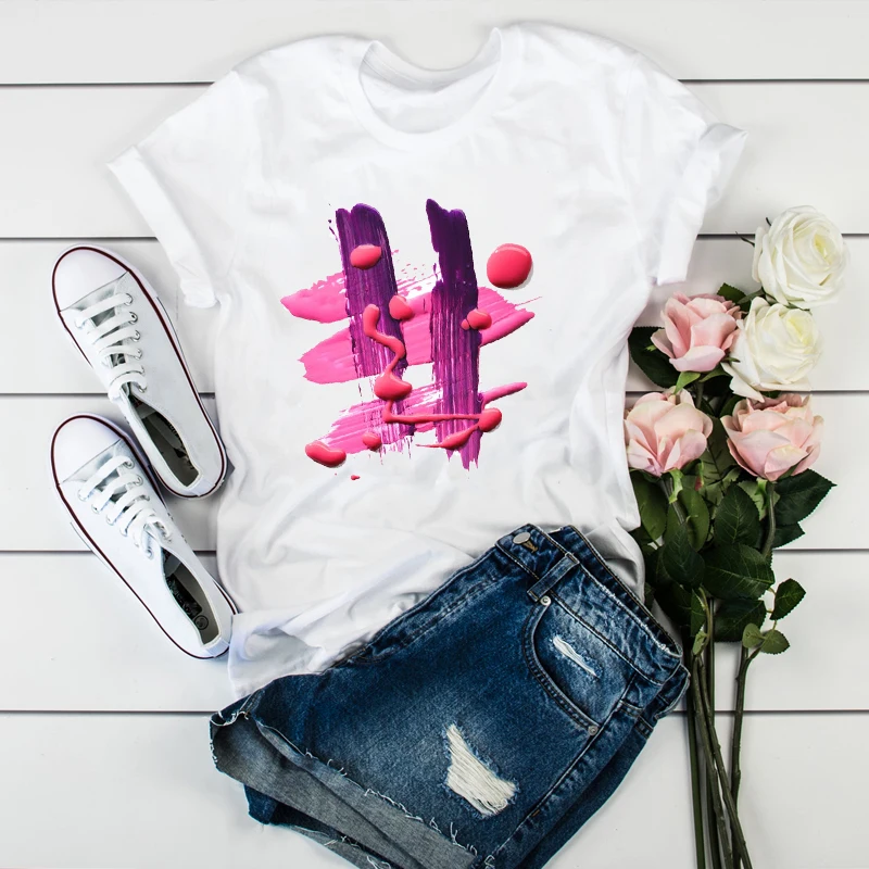 Shirt Women 2020 3D Print 90s Vogue Fashion Tops Tumblr Tshirts T Clothes Shirt Womens Ladies Graphic Female Tee T-Shirt