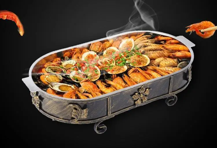 Barbacoa Griglia барбекю коптильня открытый кухня корейский Asador карбоновый чураско кебаб Коммерческая Рыба морепродукты барбекю гриль тарелка