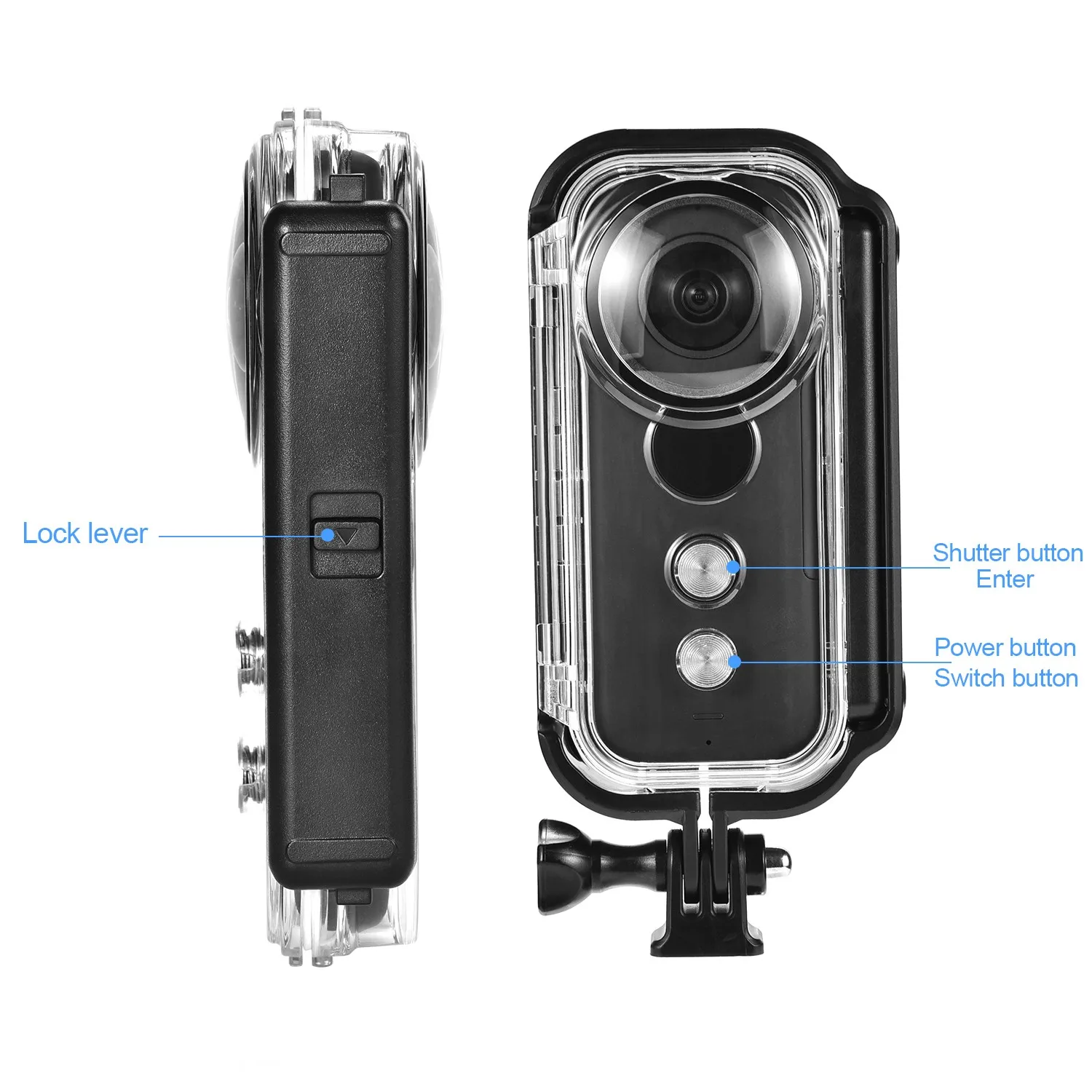 Чехол для подводной съемки EACHSHOT 30 м/90 футов для экшн-камеры Insta360 ONE X, корпус для подводной съемки Insta360 ONE X Action Cam