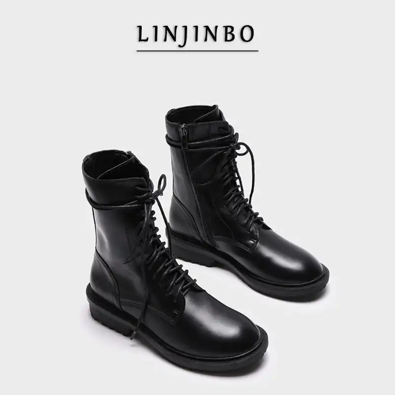 lace up high top boots