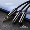 Vention Audio Splitter Cable 3.5mm Male to 2 Female Jack 3.5mm Mic Y Splitter Aux Cable for iPhone Laptop MP3 Headphone Headset ► Photo 3/6