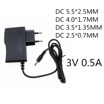

High quality AC / DC Adapter DC 3V 0.5A AC 100-240V Converter power Adapter 5Volt 1000MA Power Supply Charger EU Plug