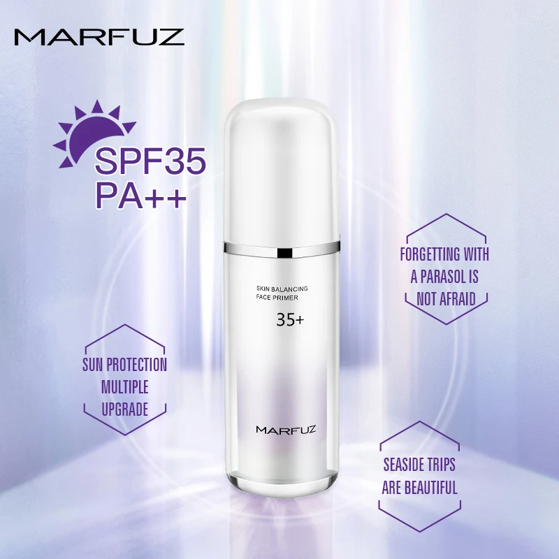 MARFUZ SPF35+ солнцезащитный крем-праймер для лица основа под макияж Солнцезащитный крем отбеливающий консилер увлажняющий крем контроль жирности Косметика maquiagem