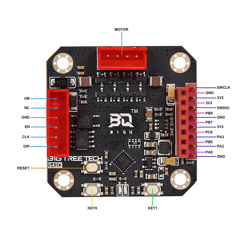 Bigtreetech-closed Loop Stepper Motor Driver Control Board 3d Printer Parts Skr Mini e3 Polvo Skr S42c V1.1 vs S42b S57b - Imagem 5