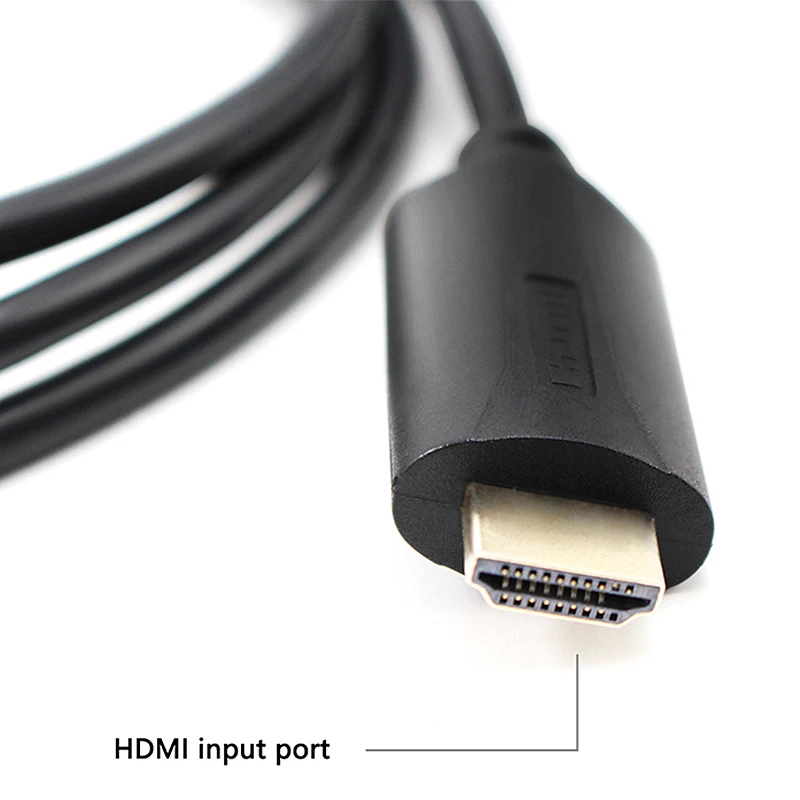 Преобразователь HDMI VGA HD 1080P с кабелем цифро аналоговый сигнал 1 шт.| |
